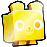 Shiny Golden Tiedye Bear