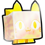 Shiny Golden Tiedye Cat