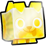 Shiny Golden Tiedye Dog