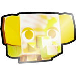 Shiny Golden Tiedye Elephant