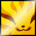 Shiny Golden Titanic Kitsune Fox