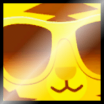 Shiny Golden Titanic Party Tiger