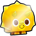 Shiny Golden Triceratops