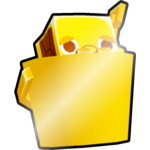 Shiny Golden Turtle in a Bucket