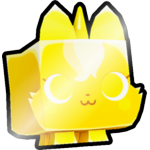 Shiny Golden Unicorn Kitten