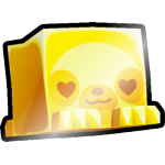 Shiny Golden Valentines Sloth