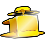 Shiny Golden Vibrant Whale