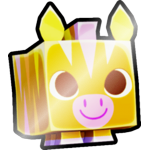 Shiny Golden Vibrant Zebra