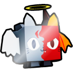 Shiny Good vs Evil Cat