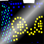 Shiny Huge Dot Matrix Cat