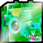 Shiny Huge Glass Crocodile