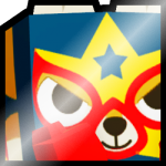 Shiny Huge Luchador Coyote