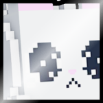 Shiny Huge Pixel Sad Cat