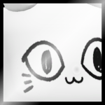 Shiny Huge White Balloon Cat