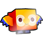 Shiny Orange Parrot