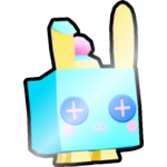 Shiny Pastel Sock Bunny
