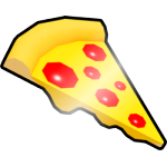 Shiny Pizza Hoverboard