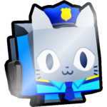 Shiny Police Cat