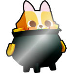 Shiny Pot of Gold Corgi