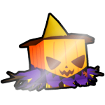 Shiny Pumpkin Scarecrow