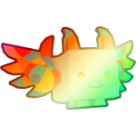 Shiny Rainbow Abstract Dragon