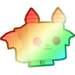 Shiny Rainbow Albino Bat