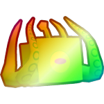 Shiny Rainbow Alien Octopus