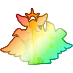 Shiny Rainbow Angel Cow