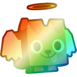 Shiny Rainbow Angel Dog