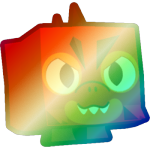 Shiny Rainbow Angry Dino