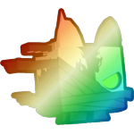 Shiny Rainbow Anime Corgi