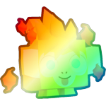 Shiny Rainbow Anime Monkey