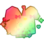 Shiny Rainbow Anime Unicorn