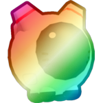 Shiny Rainbow Astronaut Cat Ball