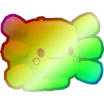 Shiny Rainbow Balloon Axolotl
