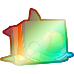 Shiny Rainbow Baseball Dolphin