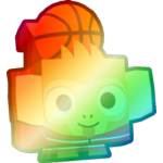 Shiny Rainbow Basketball Monkey