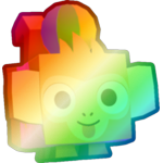 Shiny Rainbow Beach Ball Monkey
