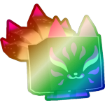 Shiny Rainbow Black Hole Kitsune