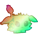 Shiny Rainbow Blue Fluffy
