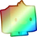Shiny Rainbow Blue Marshmallow Chick