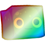 Shiny Rainbow Blue Slime