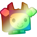 Shiny Rainbow Blueberry Cow