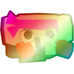 Shiny Rainbow Boxing Elephant