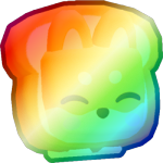 Shiny Rainbow Bread Shiba