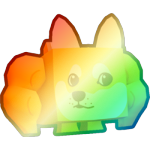 Shiny Rainbow Buff Doge