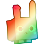 Shiny Rainbow Bunny