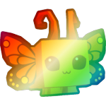 Shiny Rainbow Butterfly