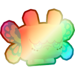 Shiny Rainbow Butterfly Llama