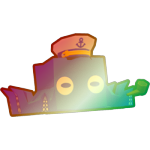Shiny Rainbow Captain Octopus